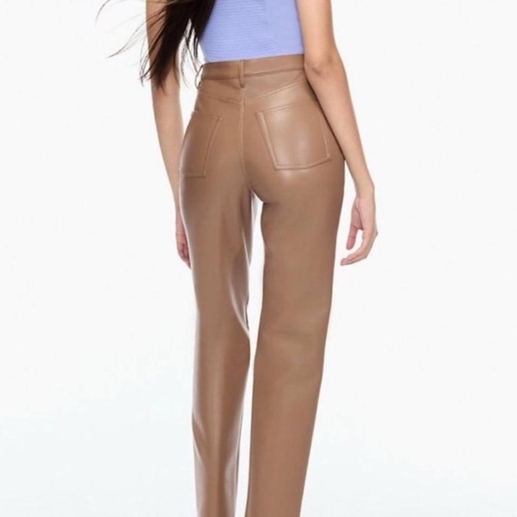 Aritzia Vegan Leather Pants - Picture 2 of 7